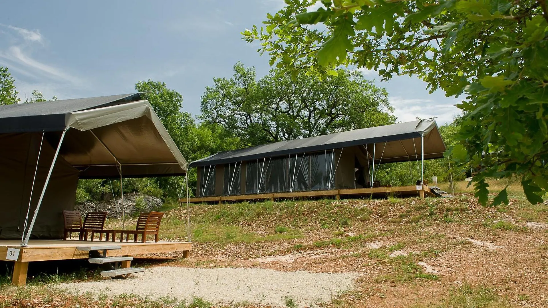 Luxussátor Aux Lodges Du Mas De Nadal Sauliac-sur-Célé Franciaország